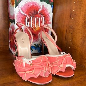 Gucci Sandal Heels Velvet Material